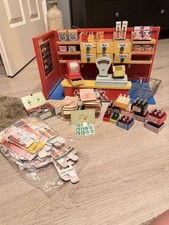 Holz Spielzeug Puppenhaus Kaufmannsladen DDR Inkl Zubehör Minimarkt