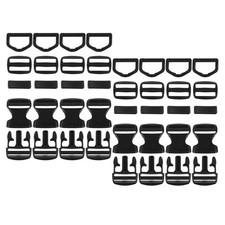 8 Sets Buckle Replacement Pet Collar Strap Buckles Replacements Fixed