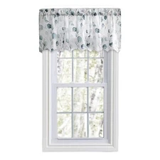 Ellis Curtain Eucalyptus Crushed Taffeta Rod Pocket Valance - 48x15", Spa