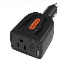 100w Car Power Inverter  ac pd 3.0  Fast Charging Black
