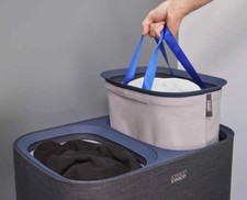 Image of Joseph Joseph 90L Tota Separation Laundry Basket Carbon Black