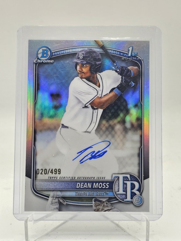 DEAN MOSS 2025 BOWMAN CHROME 1ST AUTOGRAPH REFRACTOR AUTO /499 #CPA-DM Q6320