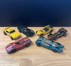 Vintage Hot Wheels Redlines 1968-1973, Lot of 6 Ferrari 312P/Lola GT70/Maxi-Taxi