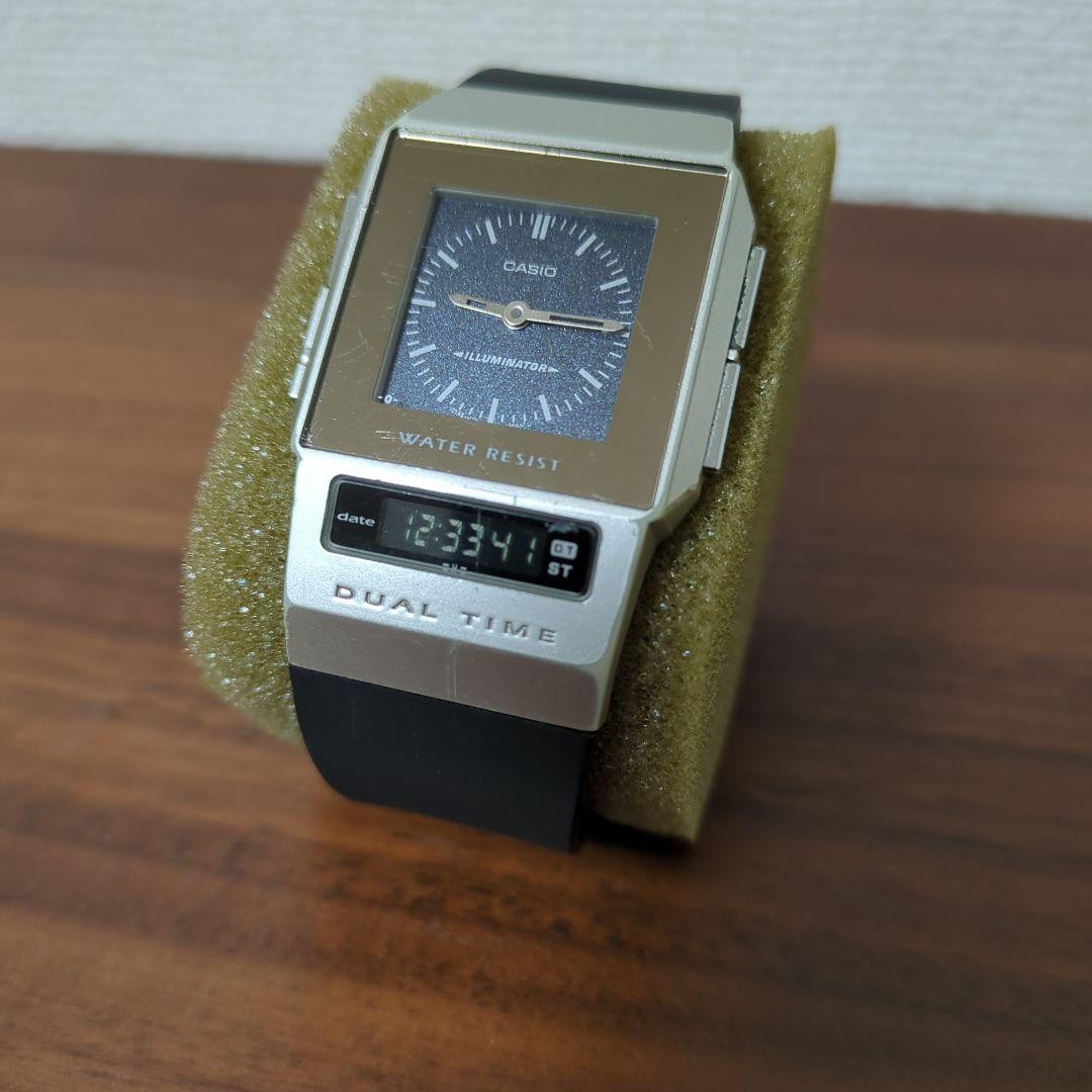 Casio FS‑01 Film Watch Dual Time Ana‑Digi Vintage Working Condition with Light