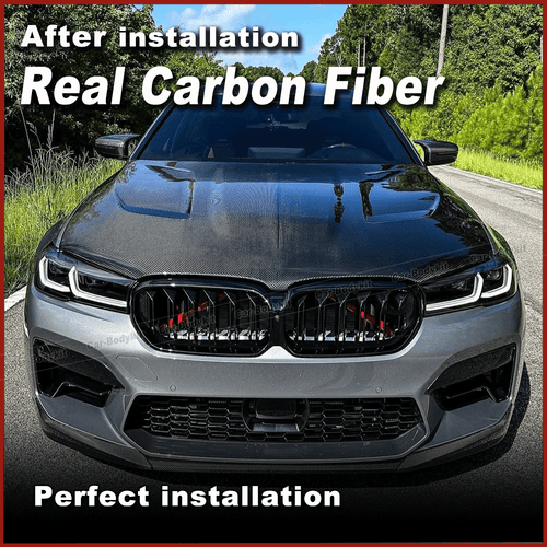 Capó delantero de carbono DRY entrada de aire ventilación para BMW M5 F90 LCI 2018-2024 - Imagen 4 de 13