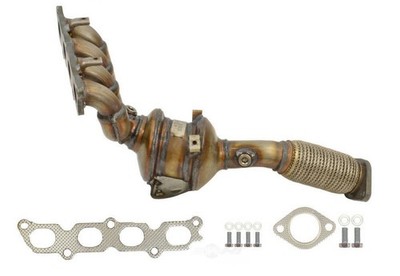 Catalytic Converter with Integrated Exhaust Manifold-Natural fits 2011 Fiesta L4