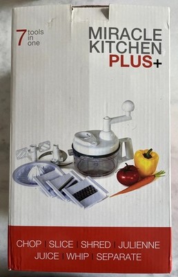 MIRACLE KITCHEN PLUS 7 IN 1 KITCHEN TOOL CHOPPING BLENDING SHREDDING SLICING New