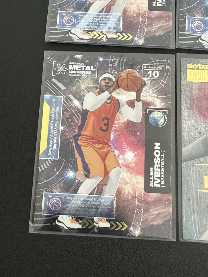 2021 SKYBOX METAL UNIVERSE CHAMPIONS Lot ALLEN IVERSON S-2, RB-2, #10 - Image 2 of 4