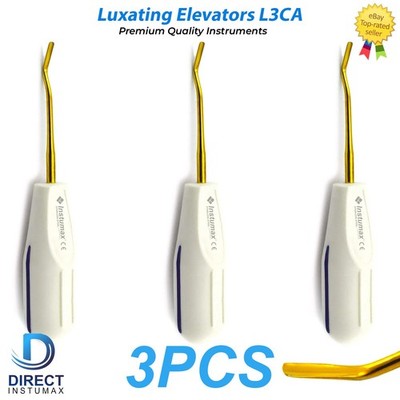 Dental Root Elevator L3CA Periotome Luxating PDL Gold Tip Surgical Tool