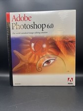 Adobe Photoshop 6.0 For Windows Sealed New In Box 23101335 Retail Version