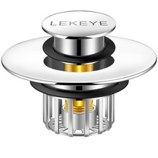 Tub Stopper  Shower Drain Hair Catcher  Pop-up Drain Stopper with Silver