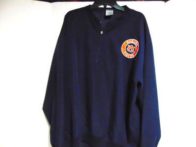 Hanes Auburn Tigers 1/4 Zip Pullover Windbreaker Jacket NCAA Football Team XL