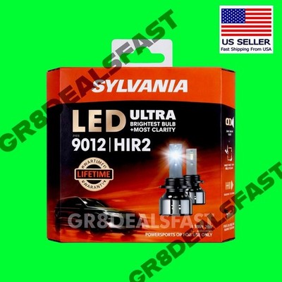 Sylvania 9012 HIR2 LED ULTRA High Performance Headlight Bulbs Lights Lamp NEW 