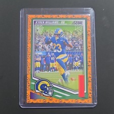 Panini Score Kyren Williams Los Angeles Rams NFL Football Card #55 Pumpkin 2025