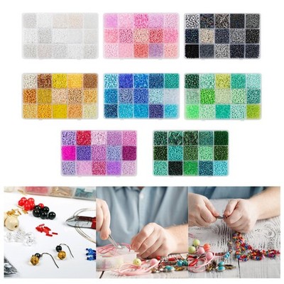 Perlen Bastelperlen, DIY Perlenzubehör, Handarbeit Tube Perlen Set, 15 Farben