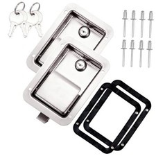 2 Pack Trailer Door Latch Truck Tool Box Lock 2P 5.5" x 4.3" Latch