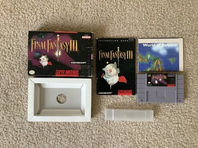 Final Fantasy 3 ( SNES Square 1994 ) CIB With Map VGWC