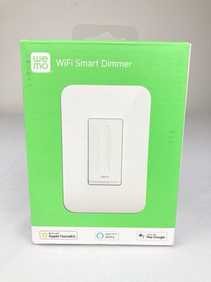 WEMO WIFI SMART DIMMER WDS060 APPLE HOMEKIT ALEXA GOOGLE WHITE NEW IN BOX