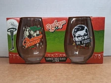 A Christmas Story - Set of 2 Curved  Table Glasses 5" Tall