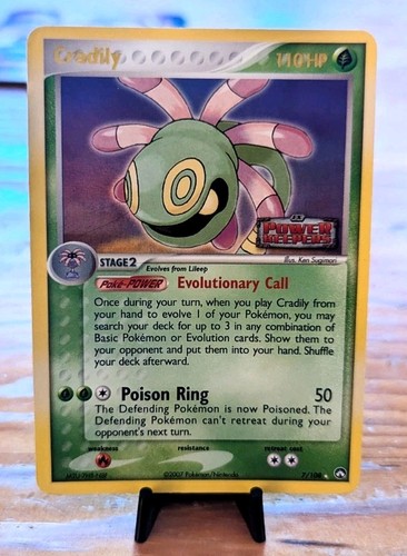 Pokemon TCG Cradily 7/108 Power Keepers Stamped Holo Rare (MP)