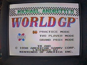 Michael Andretti's World GP Nintendo Entertainment System NES Cleaned Tested