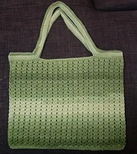 Hand Woven Crochet Shoulder Tote Bag