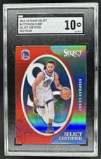 2023-24 Panini Select Stephen Curry Certified Red Prizm #4 Warriors SGC 10