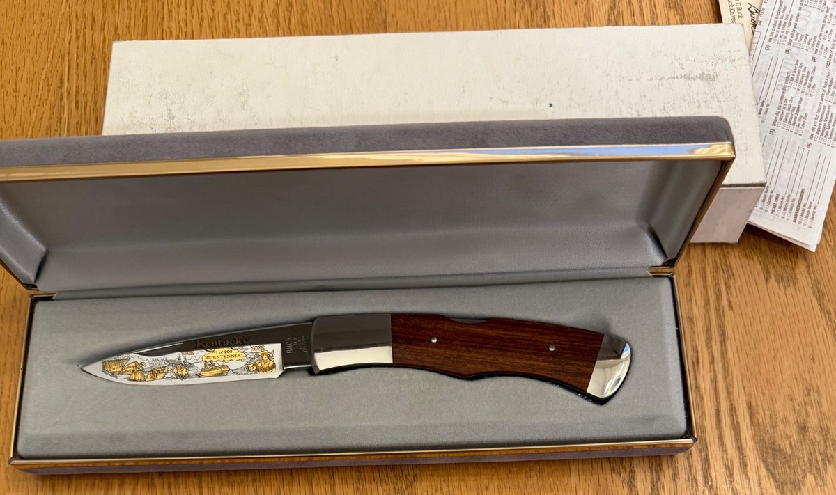 BUCK 531 KENTUCKY BICENTENNIAL KNIFE NEVER USED IN BOX N24 | eBay