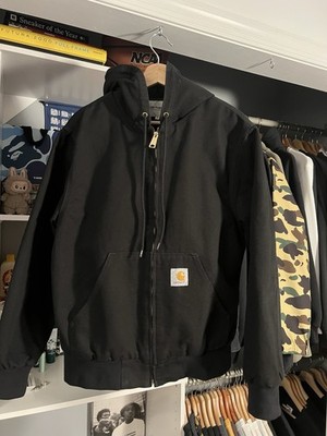 Carhartt WIP Black Active Jacket Size Small