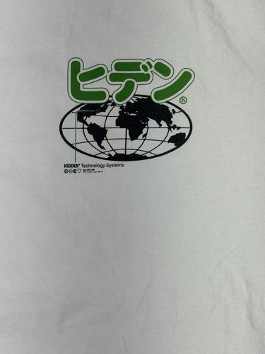 Hidden NY Technology Systems Globe Logo T-Shirt weiß XL Japan Grafik Tee - Bild 8 von 8