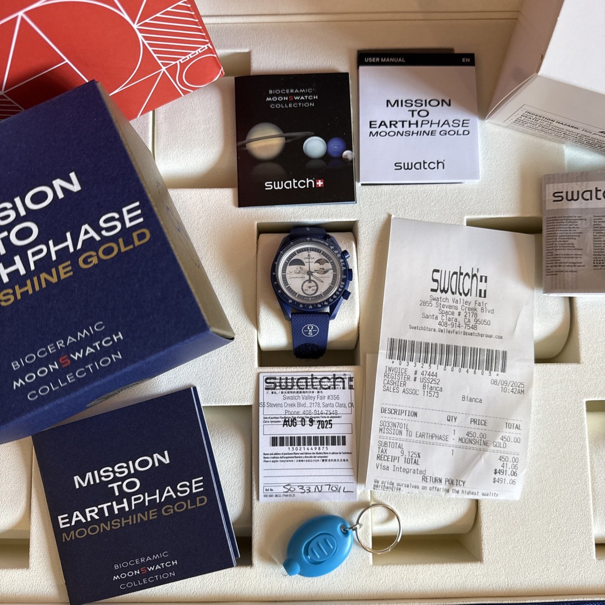 Omega x Swatch Snoopy Mission To Earthphase Moonshine Gold