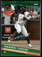 2025 Greensboro Grasshoppers Enmanuel Terrero RC Rookie Pirates DR Minor League