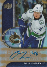 2020-21 Upper Deck Trilogy Rookie Renditions Olli Juolevi #RR-24 Rookie Auto RC