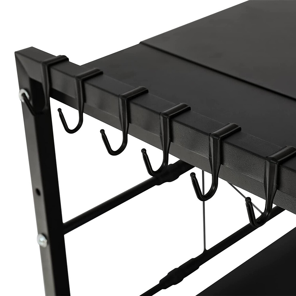 2 Tier Adjustable Extendable Microwave Oven Stand Shelf Kitchen