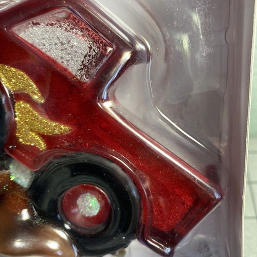 NIGHT LIGHT Monster Truck Large 5 x 4 Acrylic Red Glitter Flames NEW IN BOX - Picture 10 of 14