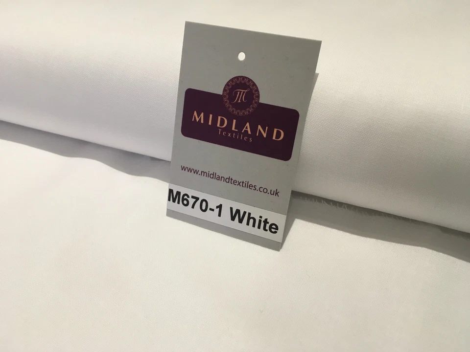 Plain White 100% Cotton ideal for clothing, draping, Craft 60" Wide M670-1 - Image 2 of 4