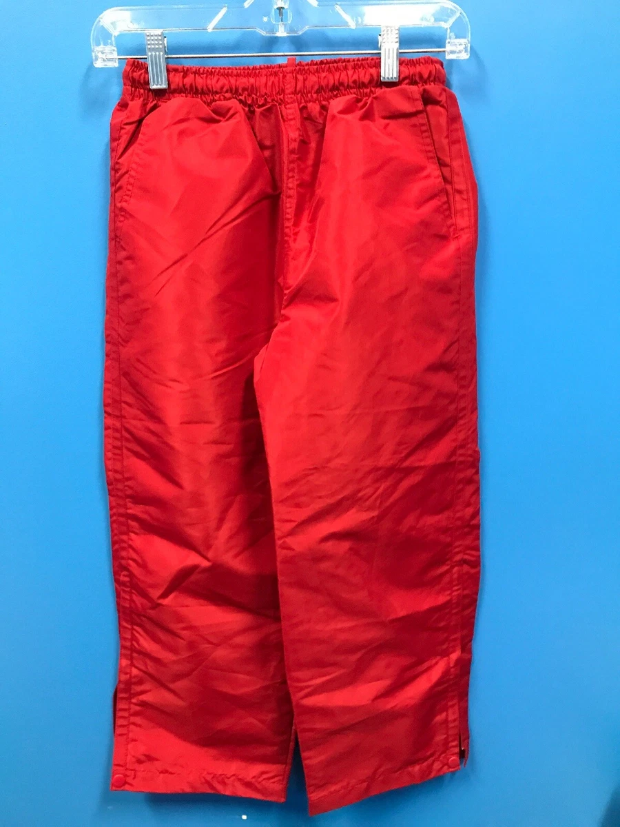 Red windbreaker pants sales