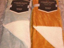 Luxury Plush Flannel Sherpa Throw Soft Warm 50x60 Cozy Bed Sofa NEW 