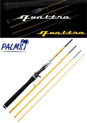 PALMS Travel Pack Baitcasting Rod Multi Joint 4 Pieces Quattro QTRGC-63L Japan