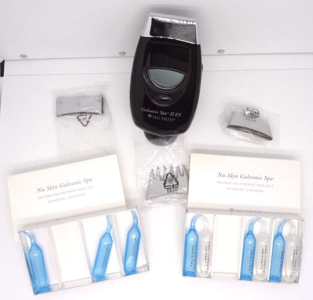Nu Skin Galvanic Spa System II EX Device with Four Heads, Gels 