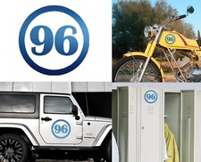 Numero 96, Adesivo Vinile Versione V1C