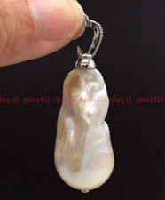 Huge Natural 15x20mm Pretty Huge Multicolor Keshi Baroque Pearl Pendant