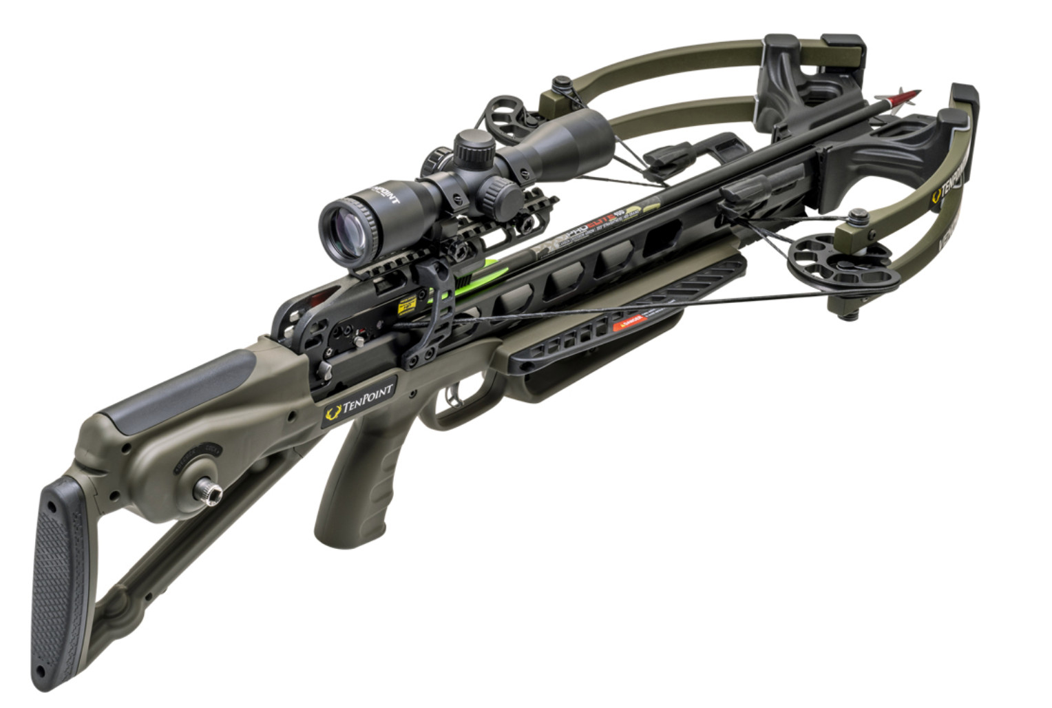 With Acuslide And Pro-view 400 Scope Moss Green New