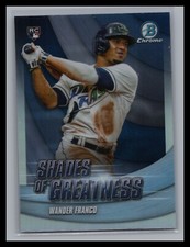 2022 Bowman Chrome Baseball #SG-1 Wander Franco Shades of Greatness RC TB Rays