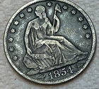 1854-O Seated Liberty Half Dollar Silver --- Nice Condition Type Coin