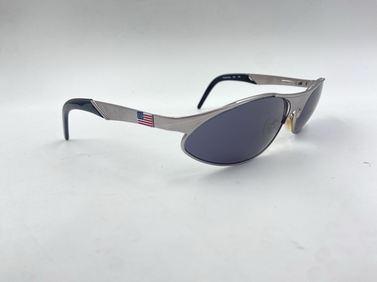Vintage Polo Sport 1009/S 120-64-16 Made In Italy Silver Vintage Polo Sport 1009/S 120-64-16 Made In Italy Silver