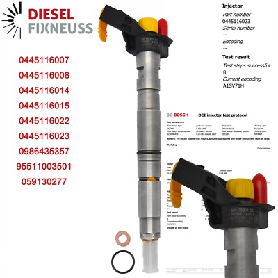 Einspritzdüse Injektor Audi A6 A4 A5 Q5 Q7 2,7 3,0 TDI 0445116023 059130277BE
