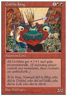 MRM FR/VF King of Goblins - Goblin King MTG magic 5ED