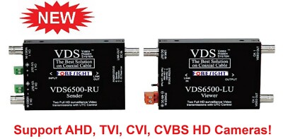 Two Video/Power over One Coax Transmission Solution