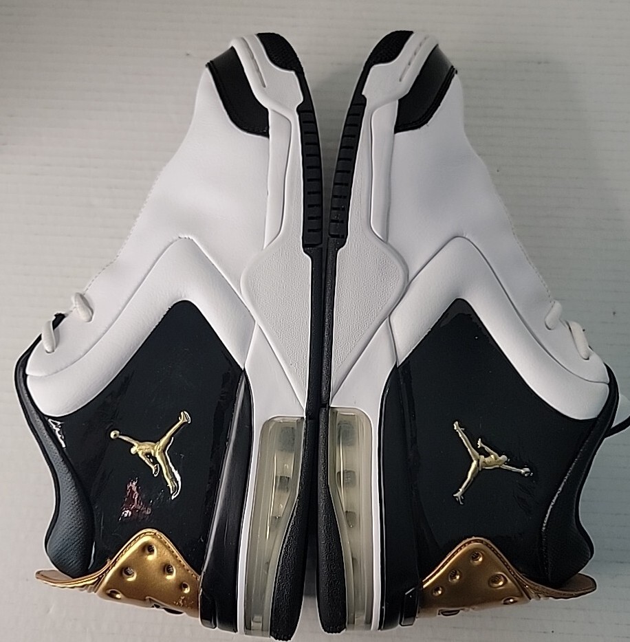Jordan Big Fund Premium White Metallic Gold Men Size 12  display picture 3
